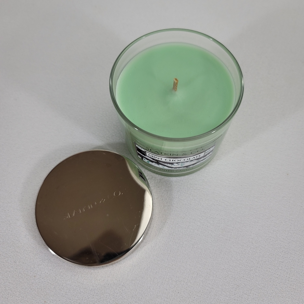 Slatkin & Co MINT CHOCOLATE One-Wick 4 Oz Candle - Picture 3 of 11